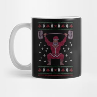 Holiday Gains: Santa's Weightlifting Challenge Mug